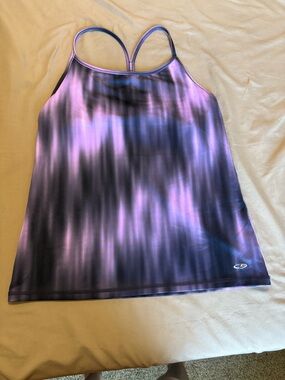 Champion Women’s Purple & Black Tie-Dye Racerback Tank